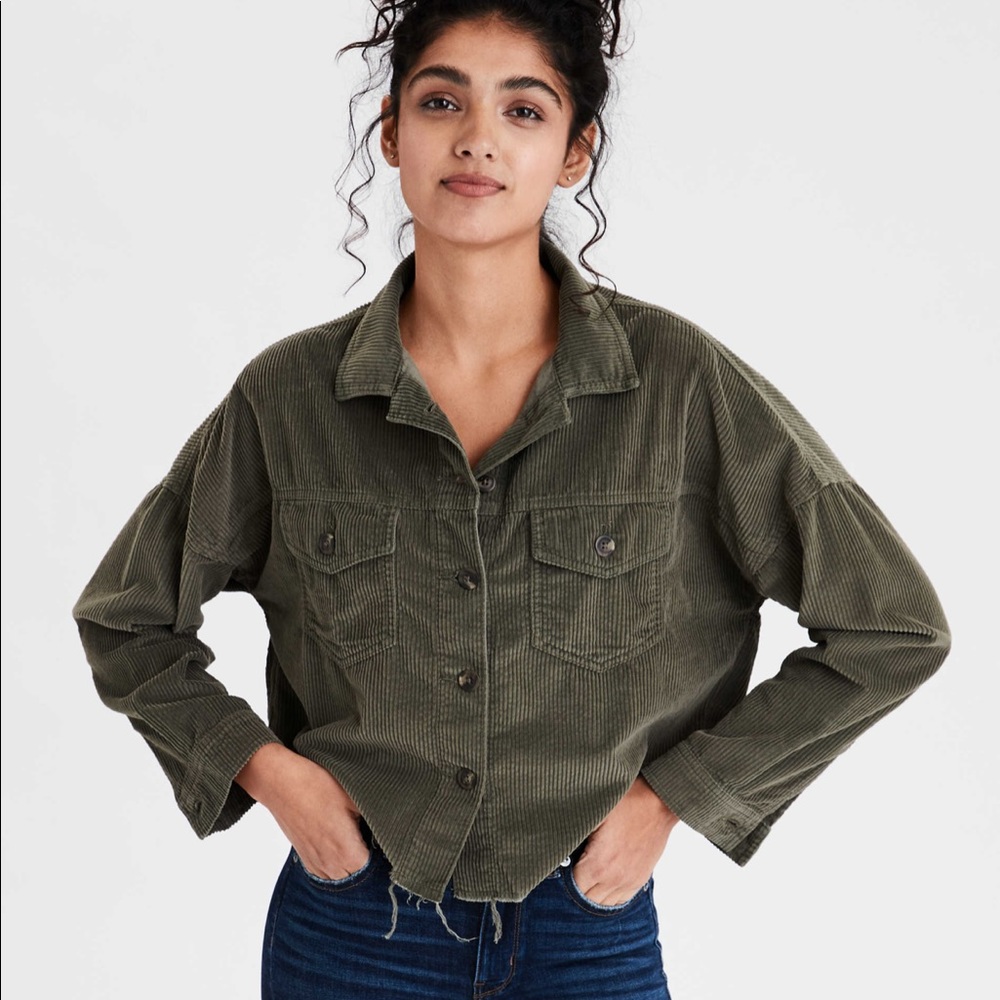 AE Corduroy Cropped Jacket